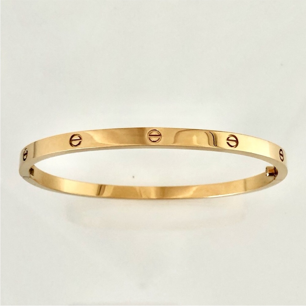 GOLD LOVE SCREW BRACELET, SMALL MODEL
